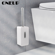 ONEUP Creative Environmental Modern Toilet Brush Long Handle Nailless Wall-mounted Bathroom Set Cleaning Nail-free Storage Box 2024 - buy cheap