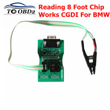 Adaptador sem clipe para chip de pé 8, leitura, funciona com cgdi prog, para bmw f/baixo, ler 8 pinos 95128 e 95256, adaptador de desmontagem 2024 - compre barato