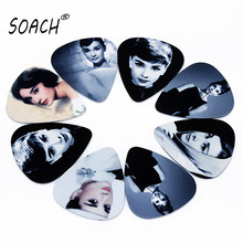 SOACH 10pcs 0.71mm Guitar picks ukulele paddle two side earrings pick DIY design Guitar Accessories pick guitar picks 2024 - buy cheap