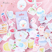 XINAHER 46pcs/lot lucky girl daily life paste mini paper sticker package DIY diary decoration sticker album scrapbooking 2024 - buy cheap