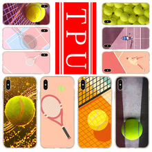 soft TPU case For iPhone 12 Mini 11 Pro XS Max XR X 8 7 6 Plus 5S SE S Cover tennis ball movement 2020 2024 - buy cheap
