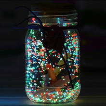 10 г цветные фосфоресцирующие частицы светящиеся вечерние НКИ DIY фосфоресцирующий песок краска звезда желания бутылка флуоресцентные частицы подарок для детей 2024 - купить недорого