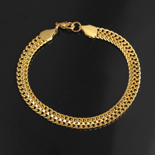 7mm Bracelets For Men Women Stainless Steel Curb Cuban Link Chain Bracelets Party Jewelry Gift Gold/Black/Silver 2024 - buy cheap