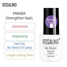 ROSALIND Gel Polish 1PCS Primer Strengthen Nails For UV Gel Varnish Soak Off Semi Permanent Lacquer Needed TOP BASE Coat 2024 - buy cheap