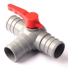 G 2''/50mm Drip Irrigation Tape Equal Tee Ball Valve Connector PVC Material Thicken Durable Brand NNW Micro Spray/Drip Fittings 2024 - buy cheap