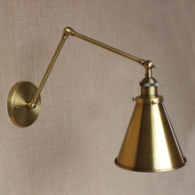 IWHD-Lámpara de Pared Industrial Retro Vintage, luminaria oscilante de latón, candelabro de Pared largo, Apliques de Pared Edison 2024 - compra barato
