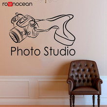 Photo Studio SLR Camera Wall Sticker Vinyl Home Decoration Self-adhesive film Wall Decals Removable Wallpaper Interior Art CA07 2024 - buy cheap