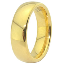 Anillo de boda de 6mm para Hombres y Mujeres, Alianza de Amor clásica, regalo de aniversario lleno de oro, anillos de matrimonio para parejas al por mayor 2024 - compra barato