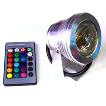 IP68 waterproof  led underwater pool lights rgb Convex Lens 60 angle 10w led underwater lights 12V led fountain pool pond lights 2024 - buy cheap
