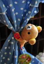 Brinquedo de pelúcia 1pc 13cm pequena boneca urso elefante janela cortina fivela brinquedo recheado presente criativo para o bebê 2024 - compre barato