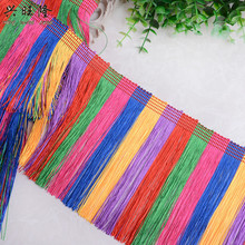 XWL 12M/lot 16cm Wide Colorful Long Tassel Fringe Trims DIY Sewing Stage Sofa Truck Decorative Lace Ribbon Curtain Accessories 2024 - buy cheap