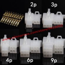 10 set/lot 2.8mm 2/3/4/6pin Automotive 2.8 Electrical wire Connector Male Female cable terminal plug for Motorcycle,ebike,car et 2024 - buy cheap