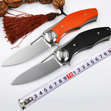 High Quality Dark Flipper tactics folding knife D2 blade G10 titanium handle outdoor survival knife hunting camping EDC tools 2024 - buy cheap