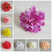 5PCS/Lot 15CM Silk Artificial Hydrangea Flowers Heads Wreath Wedding Decoration For Scrapbooking Wedding Home Decoration 2024 - buy cheap