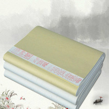 100 folhas de papel xuan artesanal natural, caligrafia prática pintura papel arte chinesa darwing 2024 - compre barato