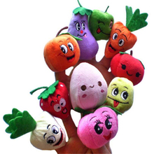 20 Pcs/Lot Cartoon Fruit Vegetables Finger Puppets Baby Finger Dolls Kawaii Plush Educational Toys Many Style J829 2024 - buy cheap