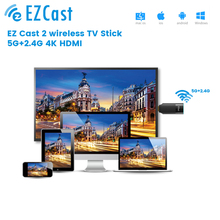 Newest Ezcast2 5G+2.4G wireless smart TV Stick DONGLE 1080P mirascreen anycast miracast  Display Receiver l 5G TV Stick 2024 - buy cheap
