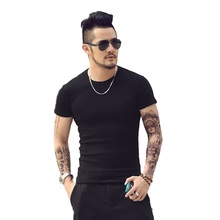 2017 Sex Men's T shirt 5 Colors 5 Size Men's Shirts Solid Color Casual T Shirts Short Sleeve O-neck Top Tees TX95-R 2024 - buy cheap