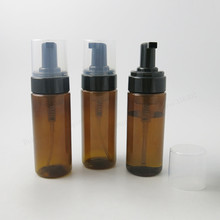 Botella vacía de espuma de plástico PET, contenedor dispensador de jabón de 3OZ, bomba de espuma para loción, color ámbar, 24x150ml 2024 - compra barato