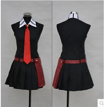 ¡Akame Ga Kiru! Traje negro de Anime Kurome para fiesta de halloween, conjunto completo 5 en 1 (vestidos, corbata, cinturón de cuero, muñeca y guantes) 2024 - compra barato