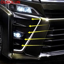 OUBOLUN For Toyota Voxy Noah R80 2014 2015 2016 2017 2018 Front Foglight Fog Lamp Cover Trim Exterior Accessories ABS Chrome 2024 - buy cheap