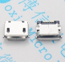 300 шт. SMD micro USB гнездо медный корпус USB порт для зарядки данных MK5P 5P 5-контактный SMD 2024 - купить недорого