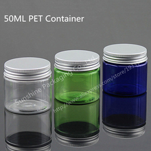 20 x 50g Colorful Cream Jar, 50cc PET Jar, Cream Bottle With Aluminum Lids, Different Size With The Previous Jar 2024 - buy cheap