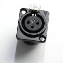 wholesale 5 pcs metal XLR 3-Pin famale Chassis Panel Mounted Socket Connector 2024 - buy cheap