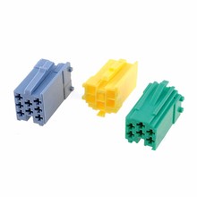 5 X Sets MINI ISO 20Pin Green Blue Yellow Connectors Aux Cable Mini ISO Connector Adapter for VW Audi Seat Granta 2024 - buy cheap