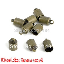 Bulk 1000piece used for 2mm cord ends, antique bronze end bead caps  for leather cord jewelry diy making findings 2024 - buy cheap