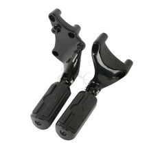 A Pair Foot pegs Footrest & Mount Brackets For Harley 883 1200 XL Sporster 14-17 2024 - buy cheap