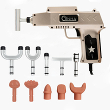 Pistola eléctrica de corrección ósea, masajeador de terapia Cervical con 10 cabezales ajustables, 6 niveles, novedad 2024 - compra barato