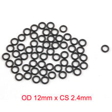 OD 12mm x CS 2.4mm black NBR rubber o ring o-ring oring seal 2024 - buy cheap