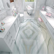 Custom Self-adhesive Floor Mural 3D Floor Tiles Modern Simple Marble Wallpaper Bathroom PVC Self-Adhesive Waterproof Floor Mural 2024 - buy cheap