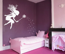 Fairy Dandelion Wand Wall Decal Nursery Kids Girls Room Tale Sticker Baby Bedroom Wall Art Poster Large Decor Vinyl Murals A175 2024 - buy cheap