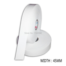 wholesales 200 meters width 45mm blank white nylon tape/customize clothing care labels/garment printed tags/blank tape printing 2024 - buy cheap
