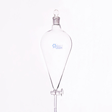 Separatory funnel pear shape,with ground-in glass stopper and stopcock.Capacity 2000ml,glass switch valve 2024 - buy cheap