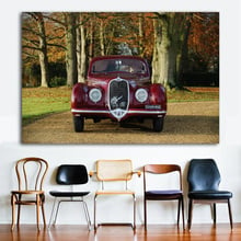 Pósteres de arte de pared, pintura en lienzo para decoración de la habitación del hogar, Alfa Romeo, Coche de época clásico, Retro, Vintage, coches, jardín 2024 - compra barato