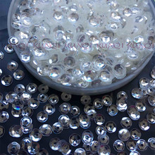 Nuevo 30g (5000 Uds.)/50g 4mm taza redonda suelta cristal transparente lentejuelas costura, artesanía de la boda, accesorios de ropa para mujer DIY 2024 - compra barato