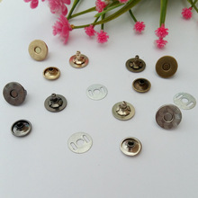 10sets/lot 14MM Single rivets cloth bag leather craft rivet magnet clasp button for Wallet Bags Clothes accessories 2024 - buy cheap