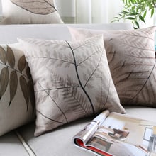 Tropical Pillow Cover Cushion Case Vintage  Leaves Herbarium  Fern Home Decorective Cushion Cover 45x45cm/30x50cm 2024 - buy cheap