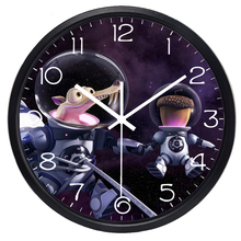 Cartoon Sloth In The Space Wall Clock Children Living Room Wall Clock Home Decor 2024 - buy cheap