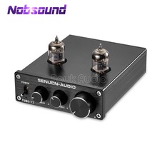 Nobsound Mini HiFi 6J1 Vacuum Tube Preamplifier Stereo PreAmp Digital Treble&Bass Tone Control 2024 - buy cheap