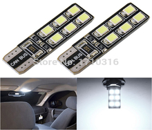 10x T10 W5W 194 168 501 12 LED 2835 SMD CANBUS ERROR FREE White Car Auto Wedge Side Lights Door Map Lamp Bulb DC12V Wholesale 2024 - buy cheap