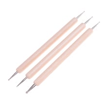 3Pcs/set Kit Pottery Ceramic Tools Ball Styluses Tool for Embossing Pattern Clay Sculpting Modeling Making Polymer Clay Tool 2024 - buy cheap