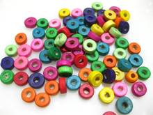 1000 Mixed Color 8X3mm Column Heishi Wood Beads~Wooden 2024 - buy cheap