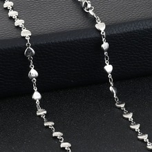 Korean Stylish Stainless Steel Love Heart Chain Necklaces for Women Charms Statement Engagement Jewelry Gifts kolye FN27 2024 - buy cheap