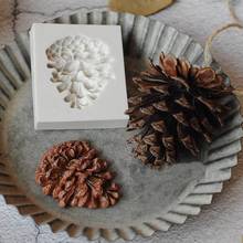 Christmas 3D Pine Cones Shape Cake Fondant Mold Candy Chocolate Silicone Molds Biscuits Mould DIY Cake Decoration Baking Tools 2024 - buy cheap