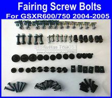 New Motorcycle Fairing common screw bolts kit for SUZUKI GSXR 600 750 K4 2004 2005 GSXR600 GSXR750 04 05 black fairings bolt scr 2024 - buy cheap