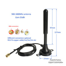 35dbi Antenna Omnidirectional Copper Magnetic Antenna with GSM / 3G 2.4G Wifi 315Mhz LTE 4G Default 3M Cable SMA Male 1PCS 2024 - buy cheap